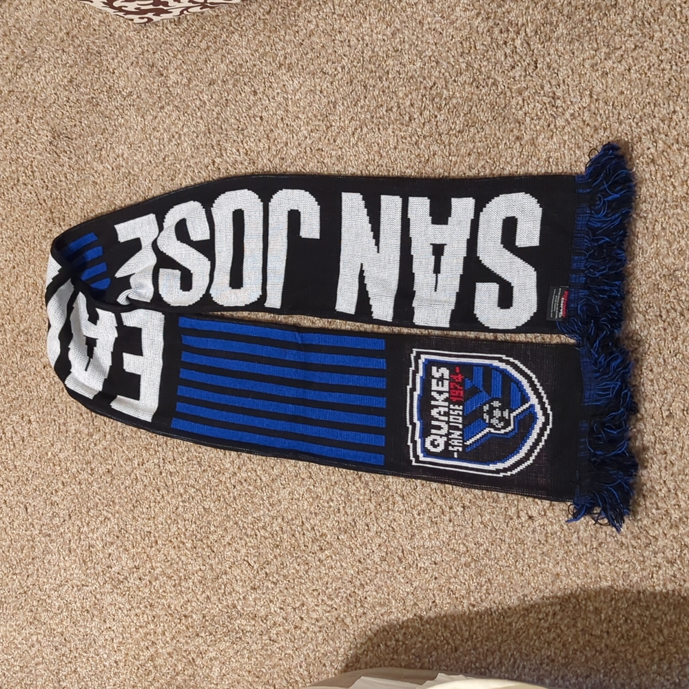San Jose earthquakes scarf official merchandise